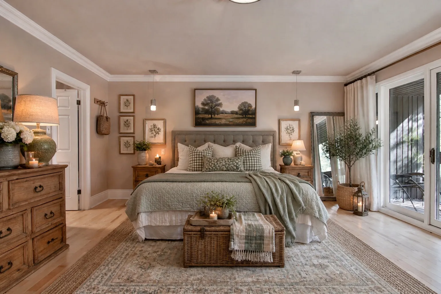AI interior design for a bedroom