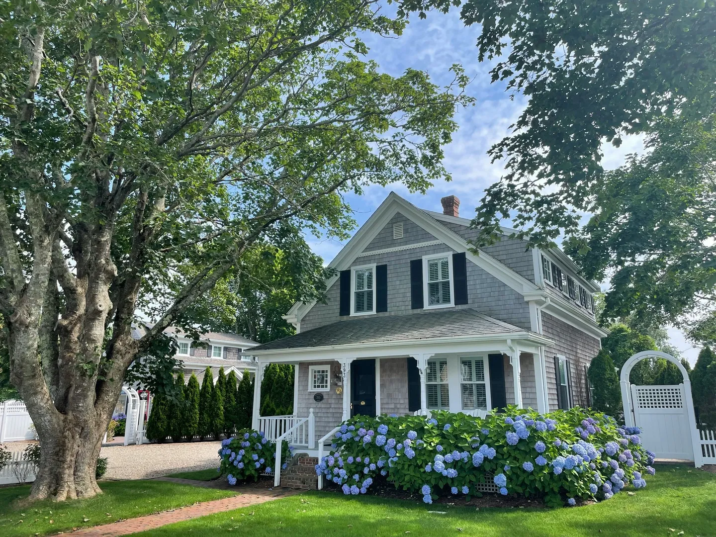 Before: AI landscape app changing planting in a front yard