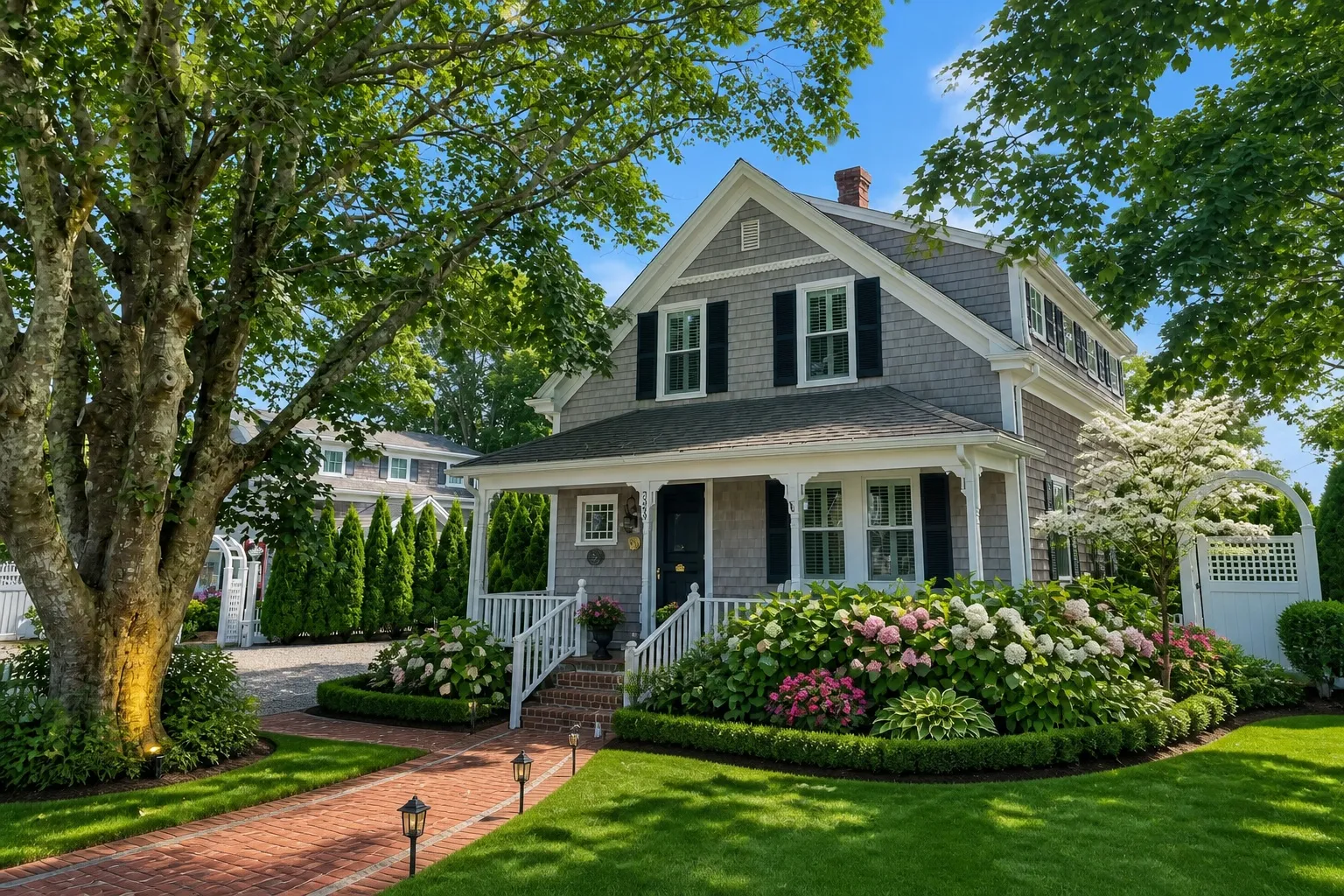 AI landscape app changing planting in a front yard