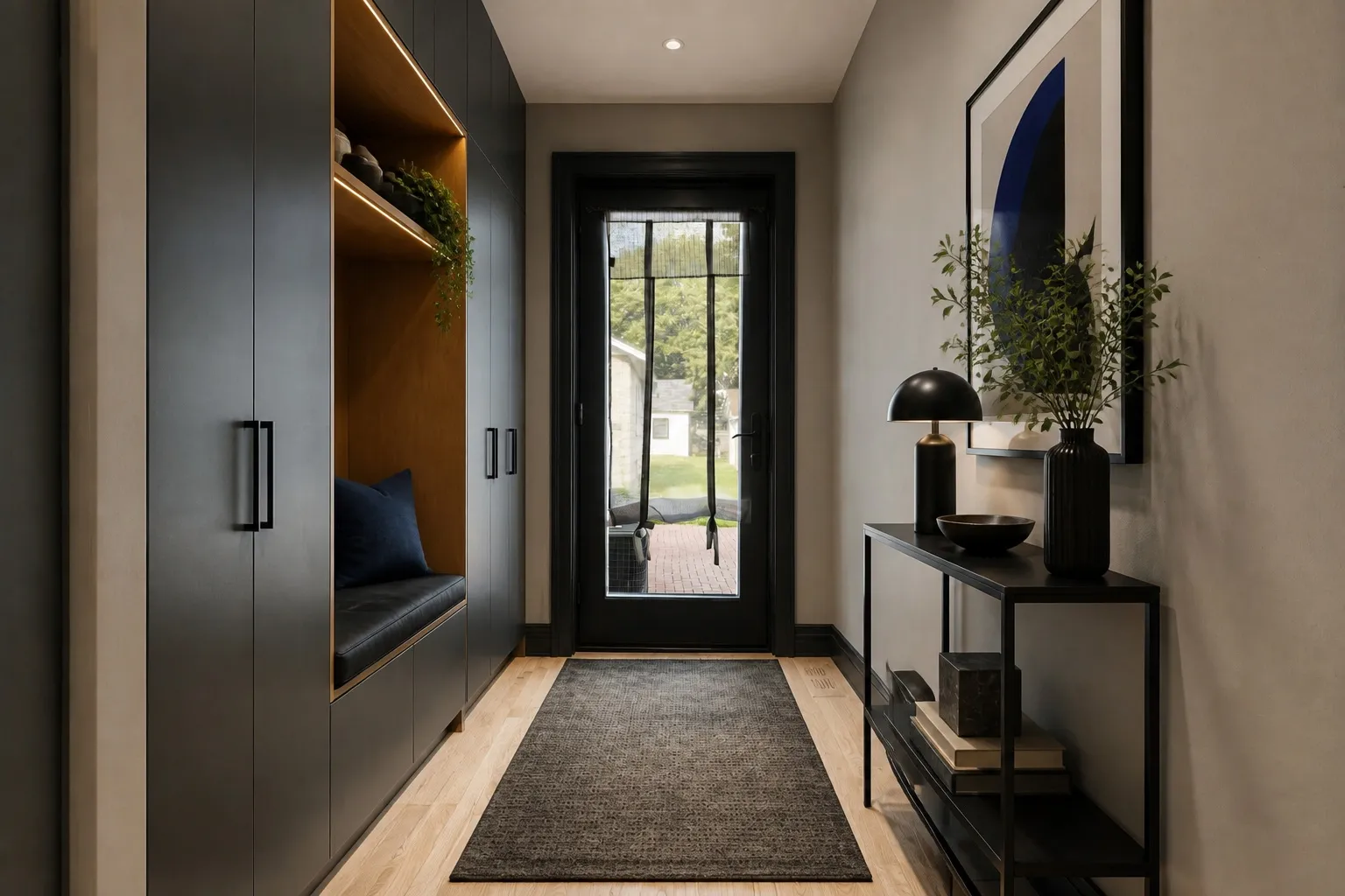AI home design app result for a hallway