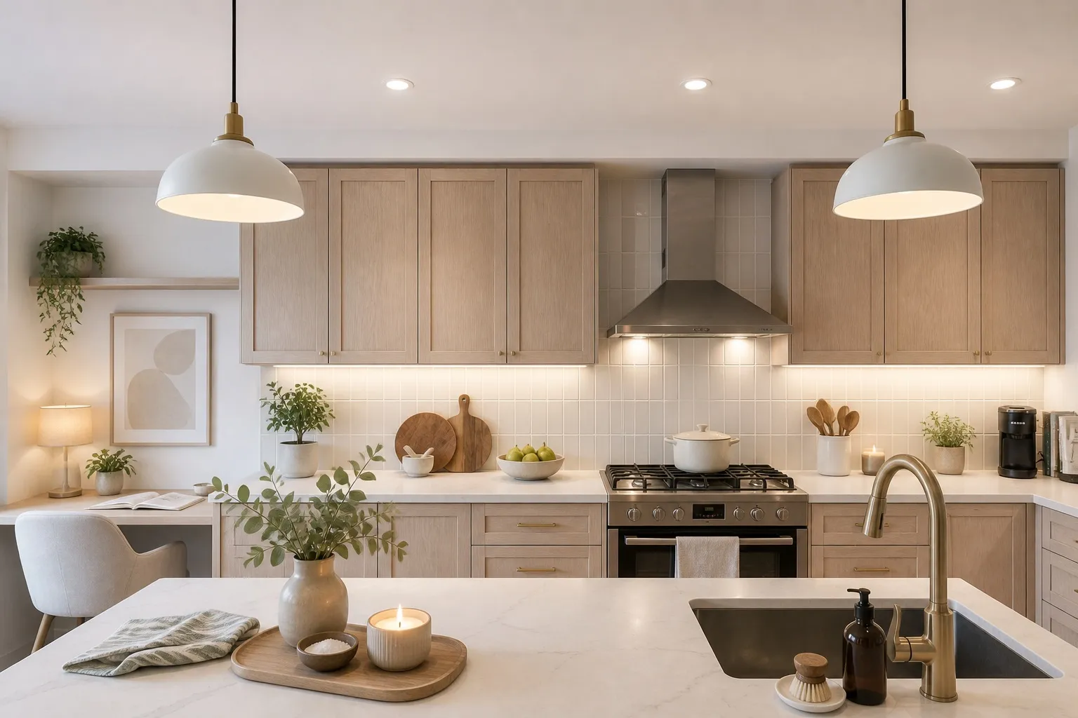 Free interior AI result for a kitchen
