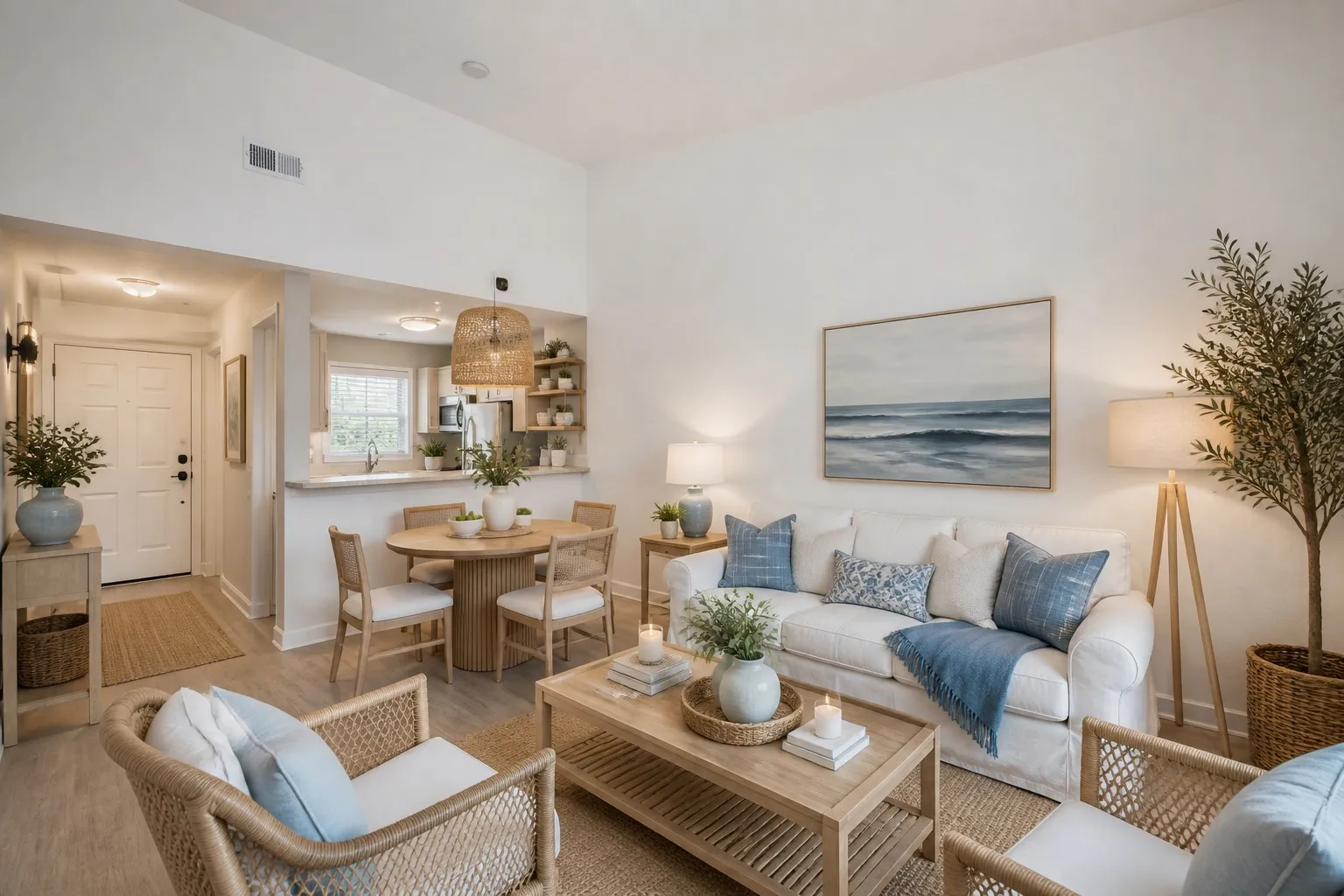 Living room in Coastal style