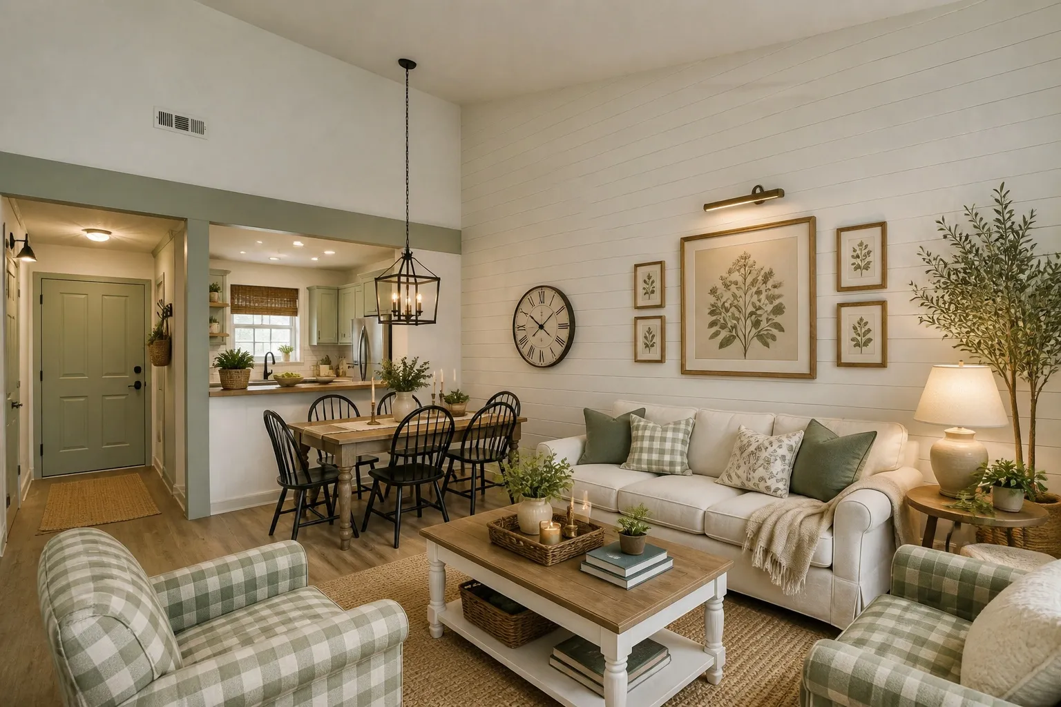 Living room in Farmhouse style