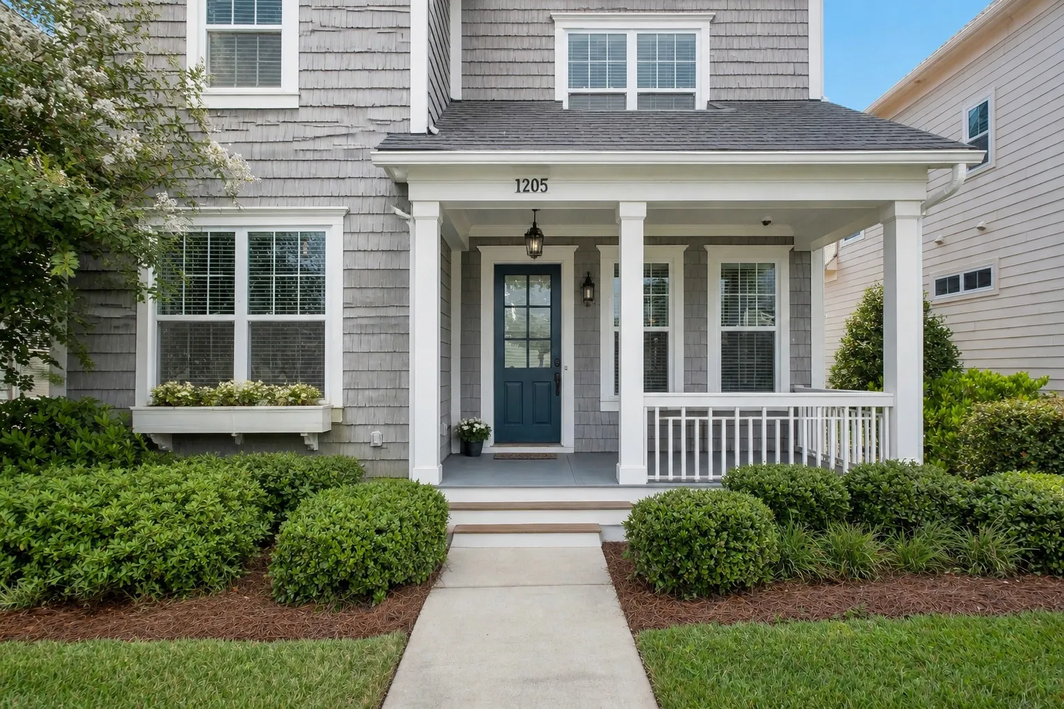 AI home design result for a porch
