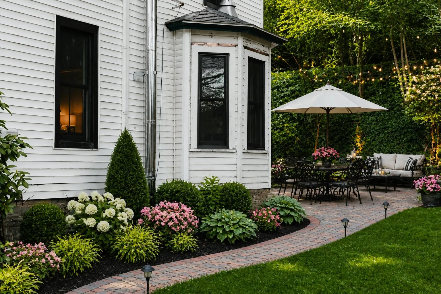 Landscaping AI result for the same yard
